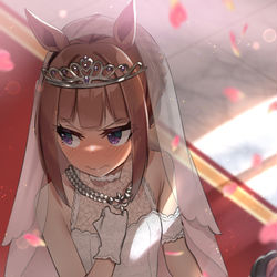 This is a pixiv picture whose title is 花嫁スイーピー.