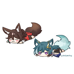 This is a pixiv picture whose title is 정운어공.