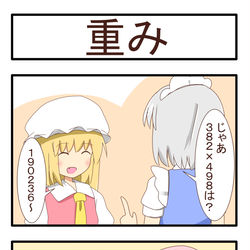 This is a pixiv picture whose title is 東方四コマ.