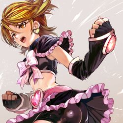 This is a pixiv picture whose title is キュアブラック.