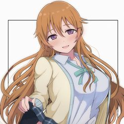 This is a pixiv picture whose title is 彼方ちゃんたくし上げ.
