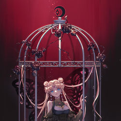 This is a pixiv picture whose title is black Usagi.