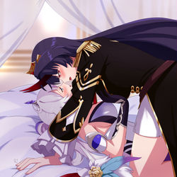 This is a pixiv picture whose title is I think she fooled me...