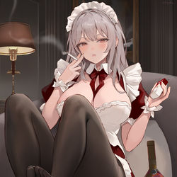 This is a pixiv picture whose title is Bad Maid Passacaglia.
