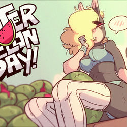 This is a pixiv picture whose title is Watermelon Day!.