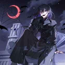 This is a pixiv picture whose title is 【work】八目蜘ミュウ キービジュアル.