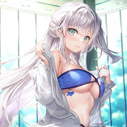 This is a pixiv picture whose title is ちょっと、はりきりすぎちゃったかな……？.