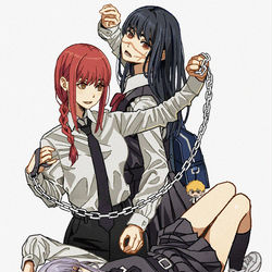 This is a pixiv picture whose title is devil sisters.
