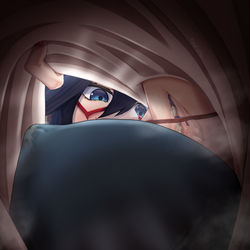 This is a pixiv picture whose title is 真夜中のヒーローテスト.