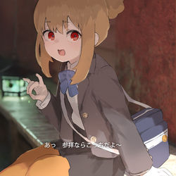 This is a pixiv picture whose title is 町中に突然現れる神社と女の子.