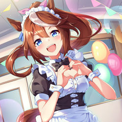 This is a pixiv picture whose title is マックイーンもちゃんとやってよね♪.