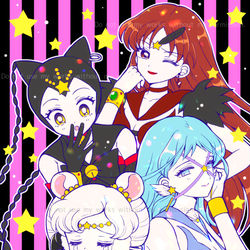 This is a pixiv picture whose title is セーラーアニマメイツ.