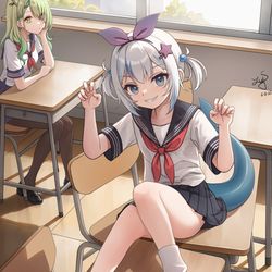 This is a pixiv picture whose title is GuraFauna.