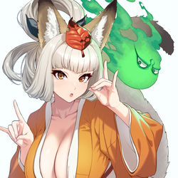 This is a pixiv picture whose title is 紺菊.