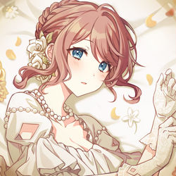 This is a pixiv picture whose title is 穂波ウエディング.