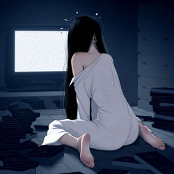 This is a pixiv picture whose title is Movie Night.