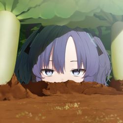 This is a pixiv picture whose title is 畑にユウカ生えてた。.