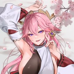 This is a pixiv picture whose title is 💕.