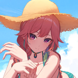 This is a pixiv picture whose title is Kiara 水着.