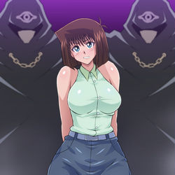 This is a pixiv picture whose title is 千年ロッドで洗脳される真崎杏子.