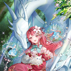 This is a pixiv picture whose title is 竜神様に見初められまして.