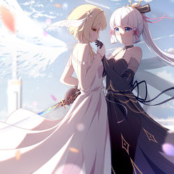 This is a pixiv picture whose title is 荧鹭-天堂坠落-临尘.