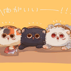 This is a pixiv picture whose title is 毛玉の船長3.