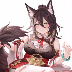 This is a pixiv picture whose title is 停雲.