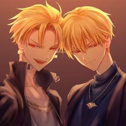 This is a pixiv picture whose title is Wギルガメッシュ祭り詰め.