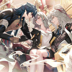 This is a pixiv picture whose title is 景元X星X刃.