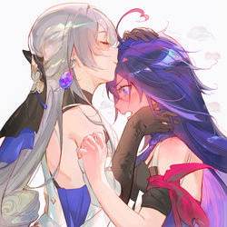 This is a pixiv picture whose title is おでこにキス.