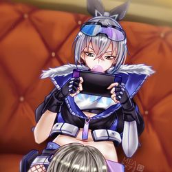 This is a pixiv picture whose title is Being a good pillow.