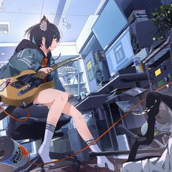 This is a pixiv picture whose title is 浮かんだメロディを忘れてしまう前に.