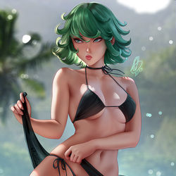 This is a pixiv picture whose title is Summer Tatsumaki / 戦慄のタツマキ.