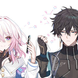This is a pixiv picture whose title is >ᴗO ㅍ‸ㅍ.