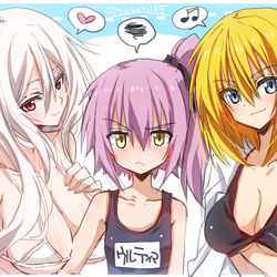 This is a pixiv picture whose title is 悪魔三人娘.
