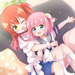 This is a pixiv picture whose title is 喜多ちゃん大好きなふたりちゃん.