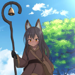 This is a pixiv picture whose title is Shepherd girl.