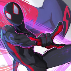 This is a pixiv picture whose title is Across the Spider-Verse.