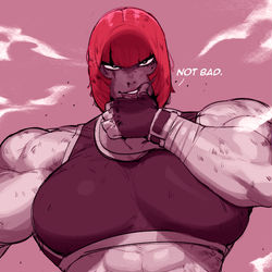 This is a pixiv picture whose title is Marissa Streetfighter.