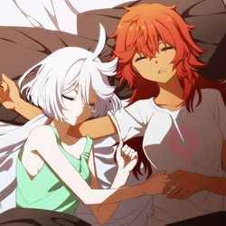This is a pixiv picture whose title is 眠り.