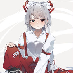 This is a pixiv picture whose title is 妹紅.