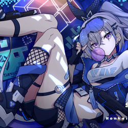 This is a pixiv picture whose title is 银狼-星穹轨道.