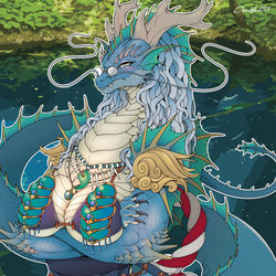 This is a pixiv picture whose title is 水龍ルート.
