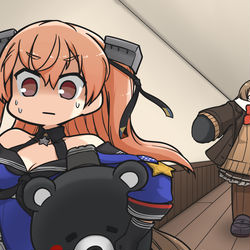 This is a pixiv picture whose title is 熊野とジョンストン【PIXIVリクエスト】.