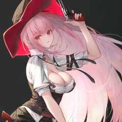 This is a pixiv picture whose title is 森 カリオペ - Sheriff.