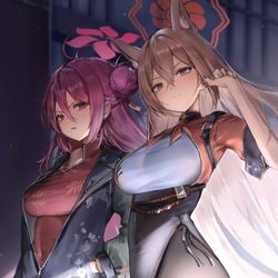 This is a pixiv picture whose title is ルミ & レイジョ.