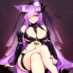 This is a pixiv picture whose title is Kuro Cosplays: Baobhan Sith FGO.