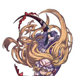 This is a pixiv picture whose title is 【东方】操控更新与摸鱼境界程度的能力.八云紫.