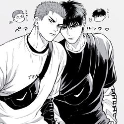 This is a pixiv picture whose title is SD LOG（流花・洋三）.